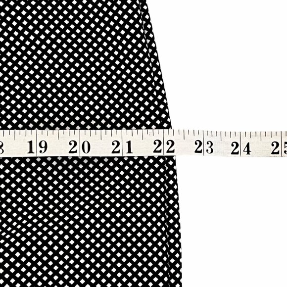 Michael Kors Black & White Diamond Dot Pencil Skirt Size XL Back Zipper NWOT - Picture 12 of 13